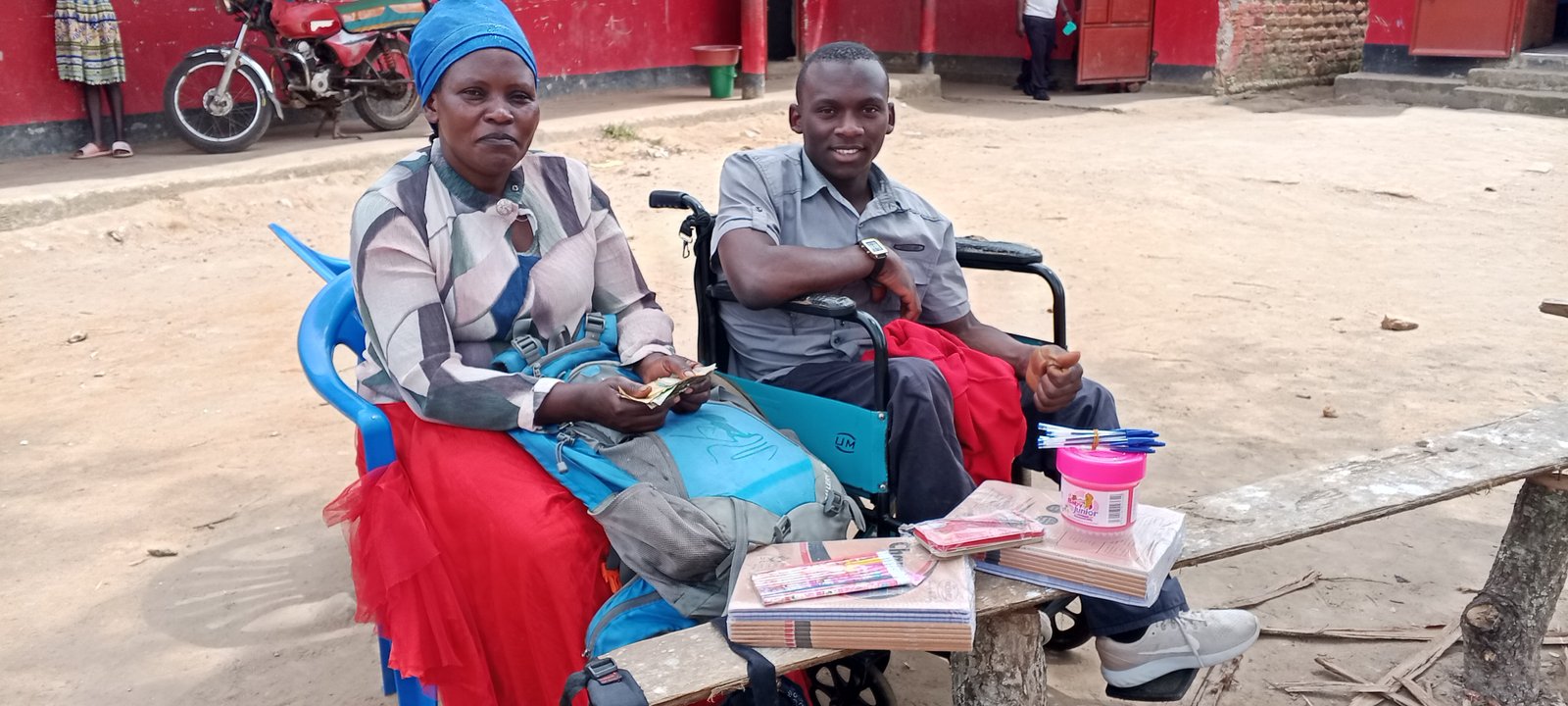 Child in school uniform